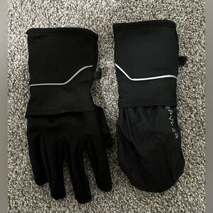 Spyder Black Winter Gloves/Mittens